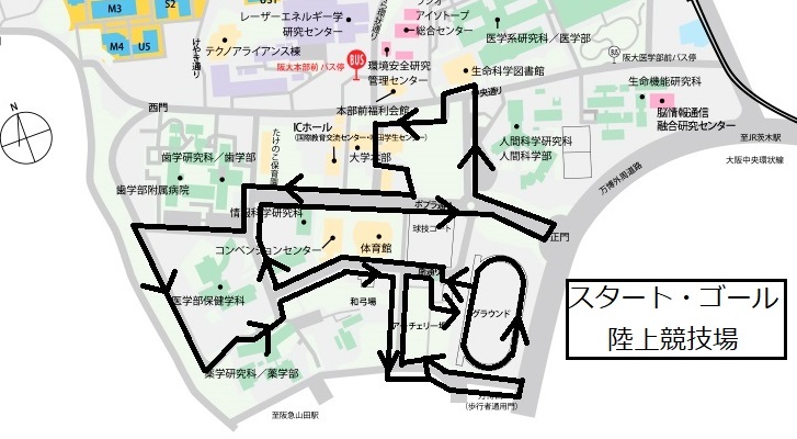 コースの地図