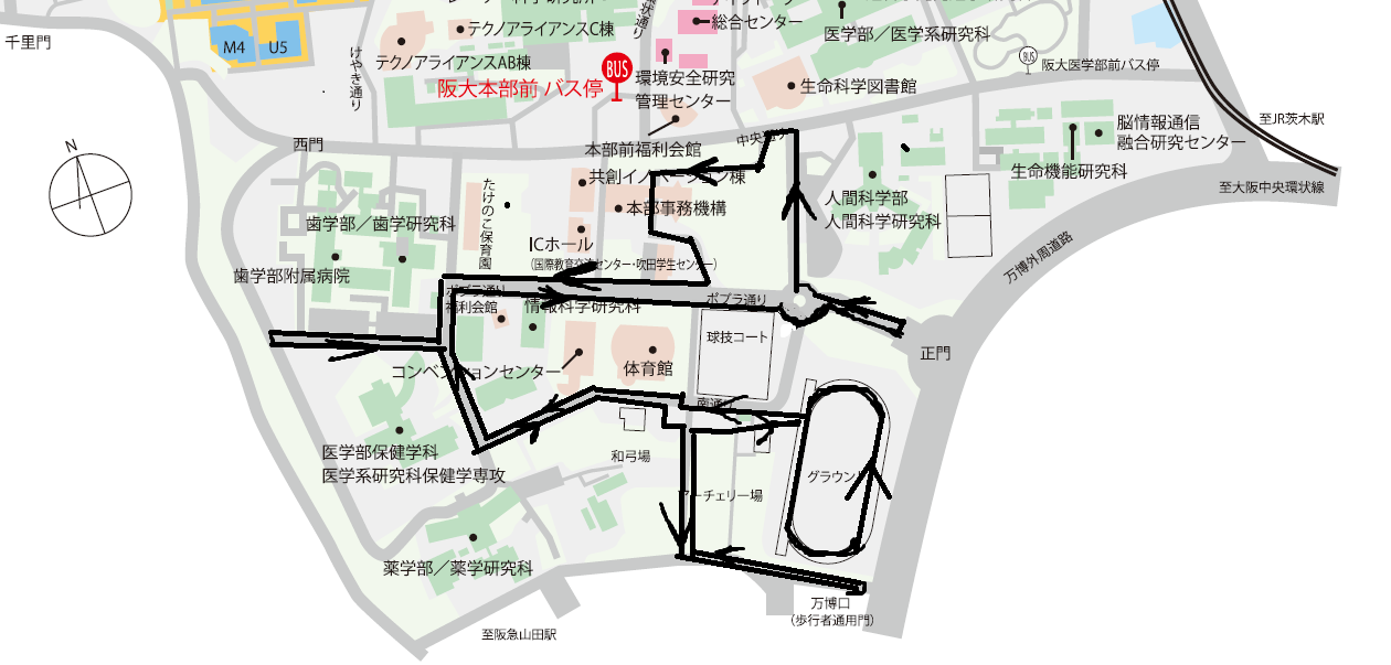 コースの地図